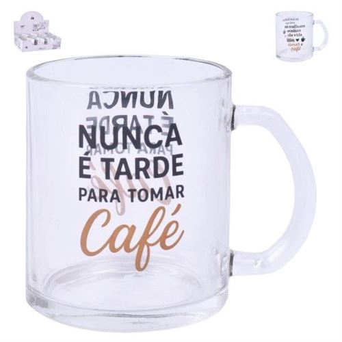 424718 CANECA VIDRO 327ML SK 424-71
