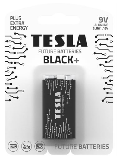 TESLA PILHA BLACK  9V (6LR61) BLISTER-1 ALK