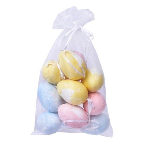 250393 PINGENTE OVO 12UNID 6X4CM