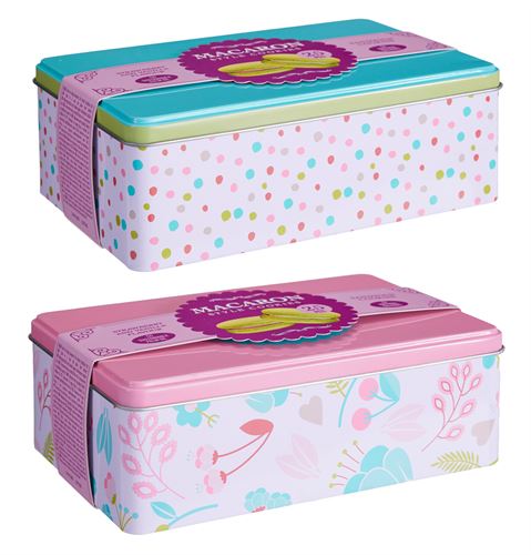 996599 MACARON 25PÇS LATA METAL