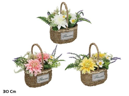 572932 CESTA VIME DALIA MIX 40CM