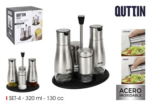 BQ01011778045 GALHETEIRO INOX COM SUPORTE