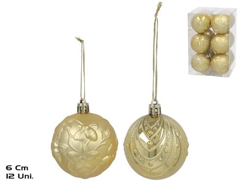 615639 BOLA NATAL 6CM 12PÇS