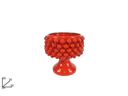 576526 JARRA PINHA VERMELHA 20CM