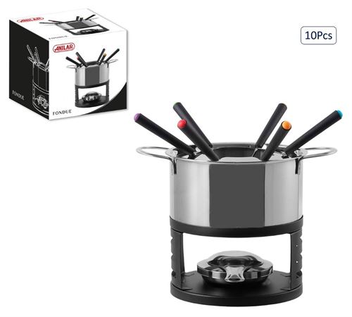 FONDUE AÇO INOX 11PÇS