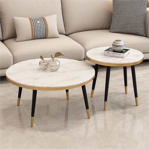 127034598 MESA CENTRO METAL C/TAMPO MDF ST2 48X70-43X50CM