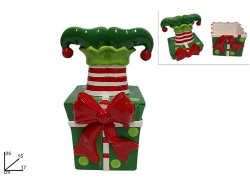 309736 FRASCO CERAMICA GNOMO 28CM