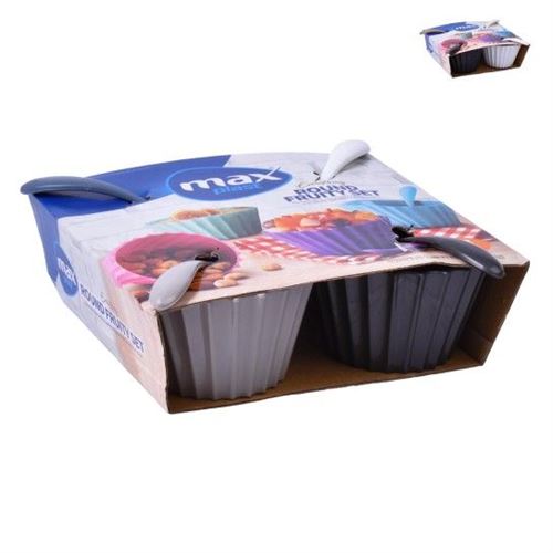 300945 CONJ 4 TAÇAS C/COLHER PLAST 0094