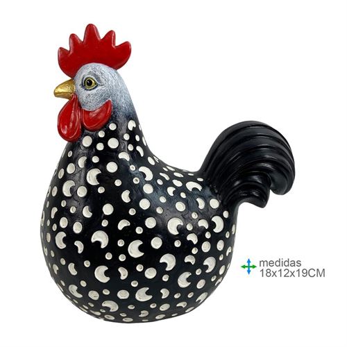 GR-79144 GALINHA RESINA PORTUGUESA 18X12X19CM