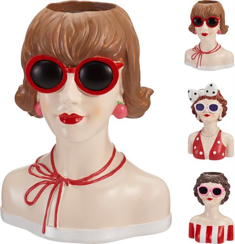 NB1250770 VASO CERAMICA MULHER 20CM