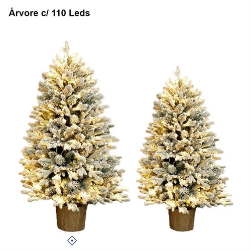 ARVORE NATAL 90CM 110LEDS