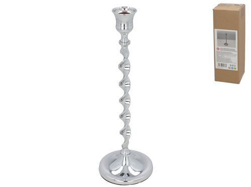 495774 CASTIÇAL VIDRO BUDAPESTE 8,5X26CM