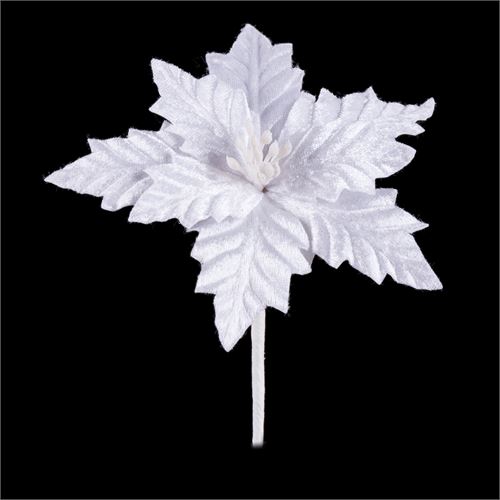 POINSETTIA POLIESTER BRANCO 17 X 17 X 15 CM