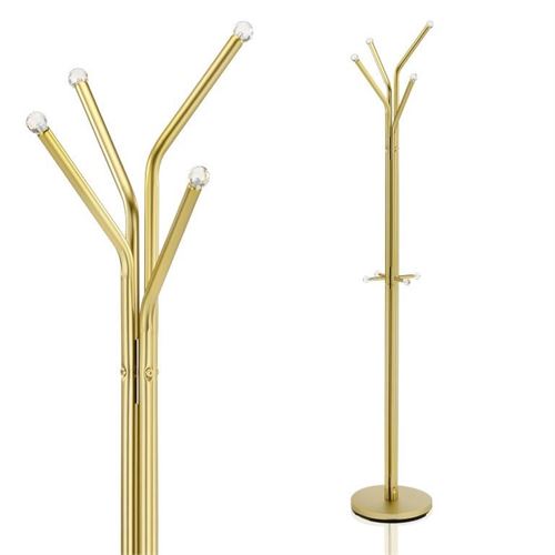 066327664 CABIDE ALTO CROMADO DOURADO 30x30x178cm-30442A-MG