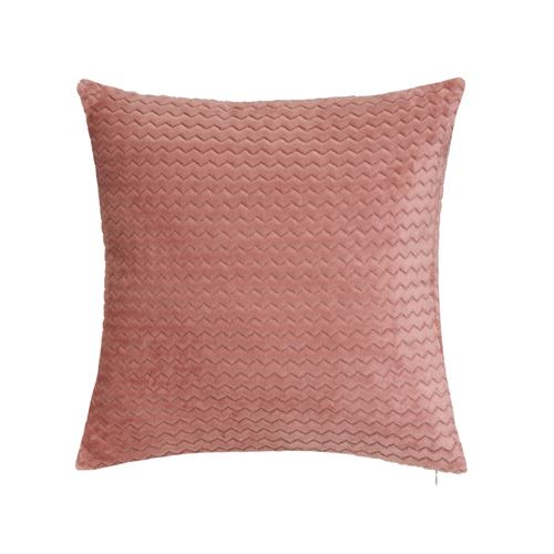 808029 ALMOFADA FLANELA POLIÉSTER ROSA 45 X 45 CM