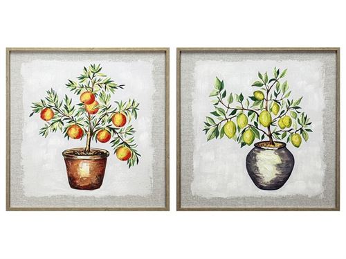 482620 TELA C/MOLDURA 30% 60X60X3CM 2 SORTIDAS