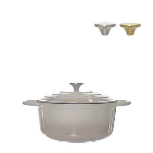 58082 CAÇAROLA FERRO FUNDIDO ESMALTADA  C 28,00 L 28,00 A 12,50