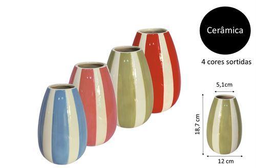 25381 JARRAS CERÂMICA RISCAS 20CM