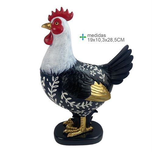 GR-79147 GALINHA DE RESINA PORTUGUESA  19X10,3X28,5CM