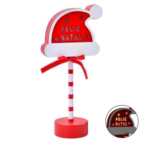 248628 DECORAÇAO NATAL C/LUZ MDF 0247-862