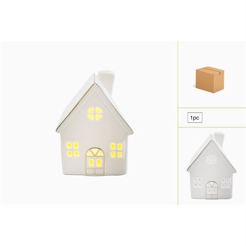 P150898333 CASA EG24565 DECO C/LUZ LED 9,5X6,7X18 CM