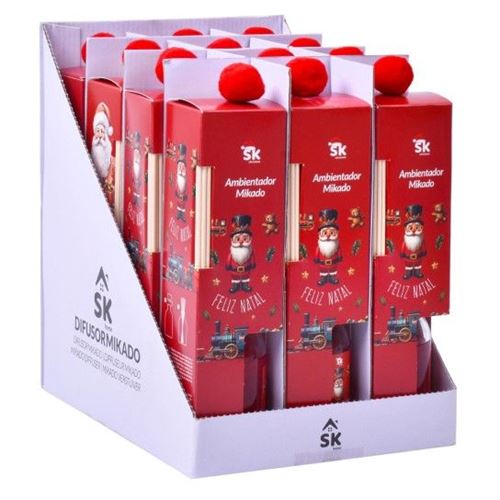 820411 MIKADO POMPOM FRUTOS VERMELHOS