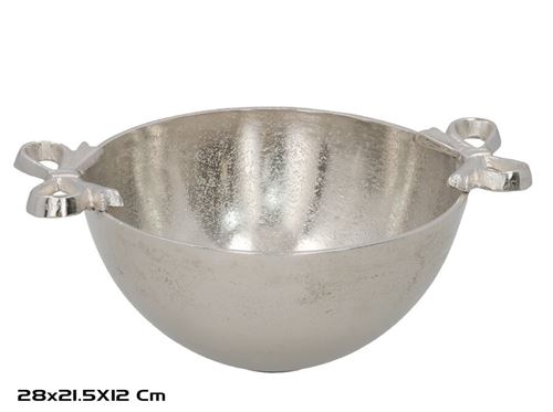 597805 TAÇA NIQUEL 28X21,5X12CM PRATA