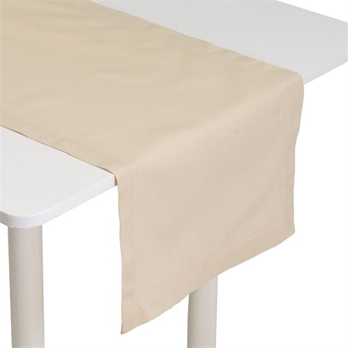807217 CAMINHO MESA ALGODAO BEJE 40X150CM