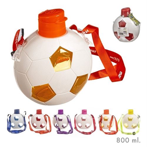  GARRAFA PLASTICO BOLA 800ML 6SORTIDAS