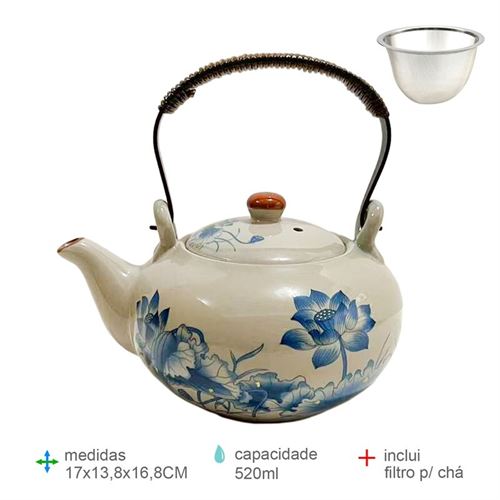 BC-79309 BULE CERAMICA 520ML 17X13,8X16,8CM