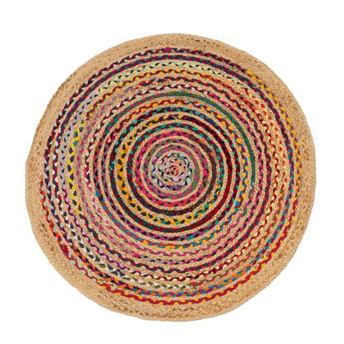 806882 CARPETE NATUR COLOR JUTA-ALGODÂO 100 X 100 X 0,50 CM