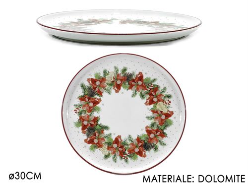 PRATO NATAL CERAMICA 30CM