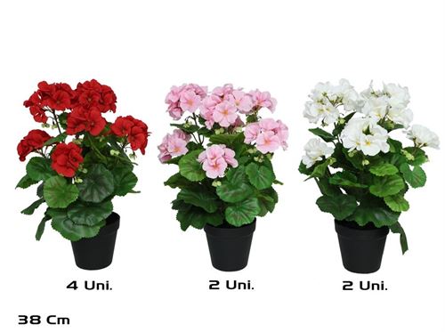 391465 GERÂNIO EM VASO 38CM