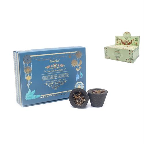 COPO CARVAO COM RESINA GOLOKA ATTRACTS RICHES /FORTUNE