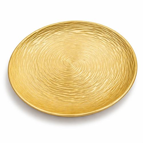 127034927 PRATO DECORATIVO DOURADO 40CM