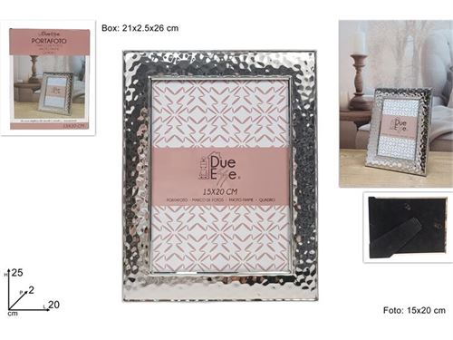 651520 MOLDURA 15X20CM PRATEADA