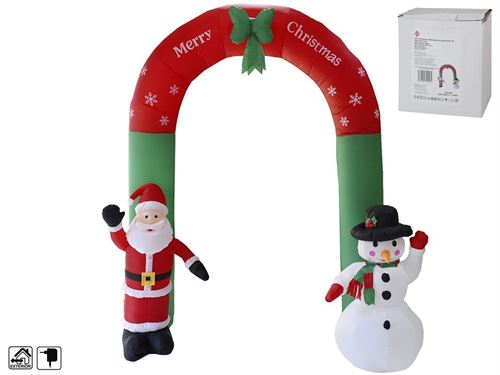 ARCO ENTRADA INSUFLAVEL NATAL 9 LED 250CM