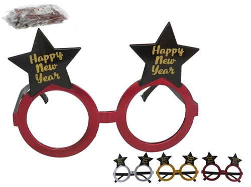 OCULOS PURPURINA NEW YEAR14X10CM 3 SORT