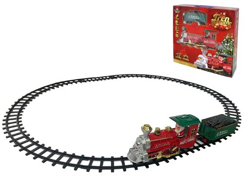 096421 COMBOIO NATAL SOM,LUZ E FUMO 14PÇS