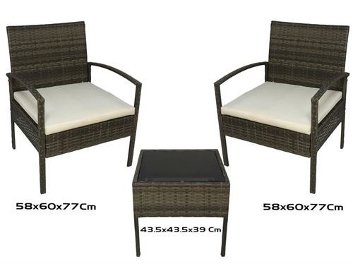 211626 CONJUNTO CADEIRA X2 E MESA BAHAMAS