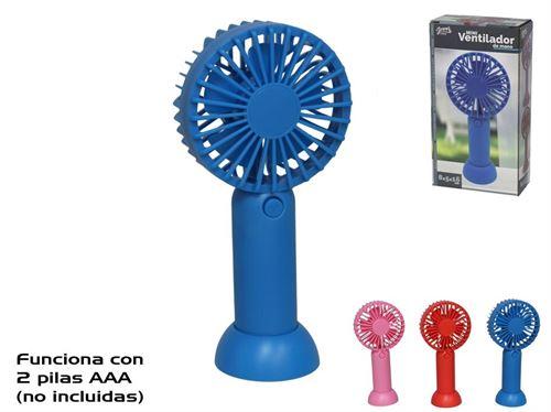 215211 MINI VENTILADOR 8X5X16,5CM 3 SURTIDOS
