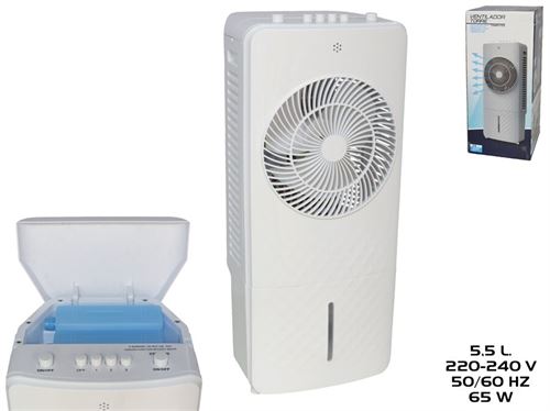 220598 VENTILADOR TORRE 65W 5,5L 23,5X21X56,5CM BLANCO