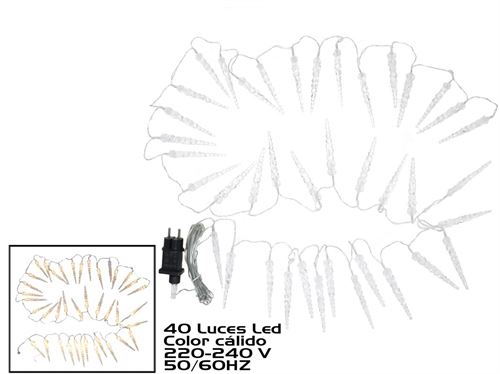 GRINALDA LUZES LED LUZ QUENTE 40L