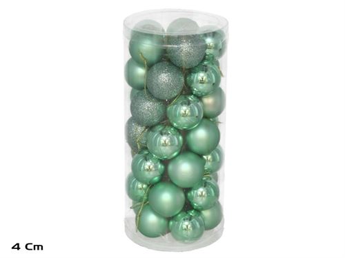 281926 BOLA NATAL VERDE 4CM SET36