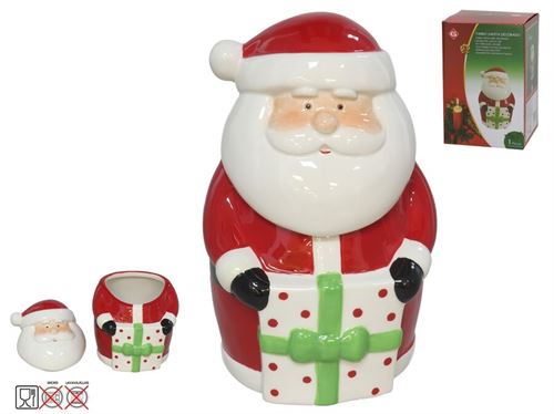 287683 FRASCO CERAMICA PAI NATAL 13,5X13X20CM