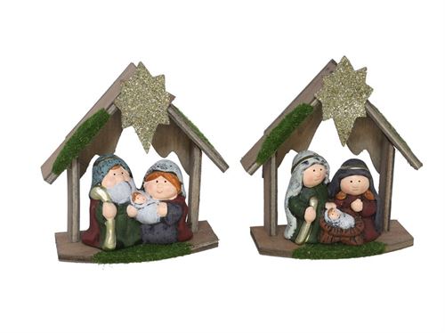 PRESEPIO NATAL PORTAL 14X6X15CM 2SORT