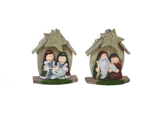 PRESEPIO NATAL 10,5X4,5X13CM 2 SORTIDOS