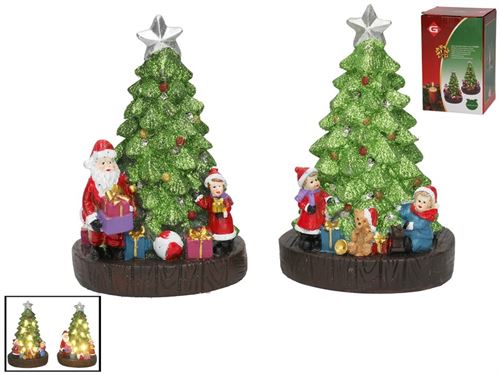 ARVORE NATAL COM CENA 2SORT 8LEDS