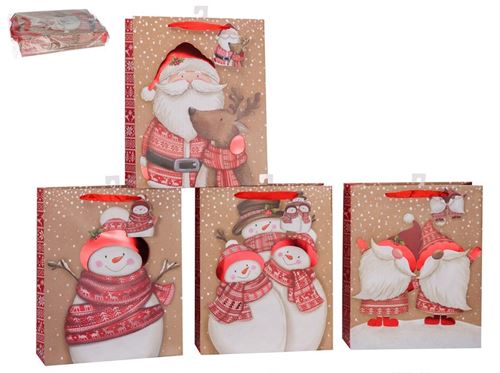 SACO PAPEL NATAL 4SORT 26X32