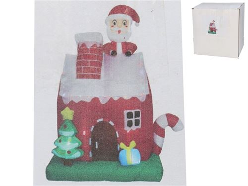 CASA PAI NATAL COM 15LED 210CM INSUFLAVEL